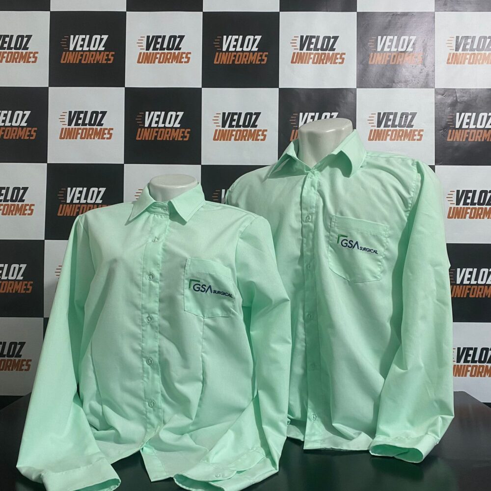 Camisa social com silk screen personalizada