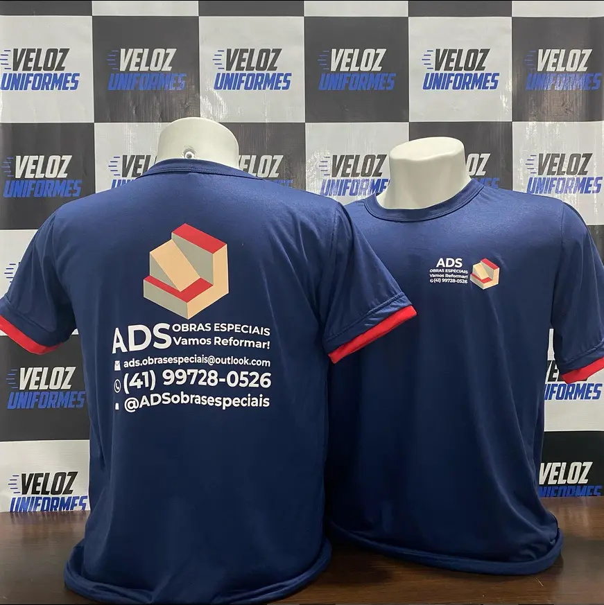 Camiseta personalizada para construção civil