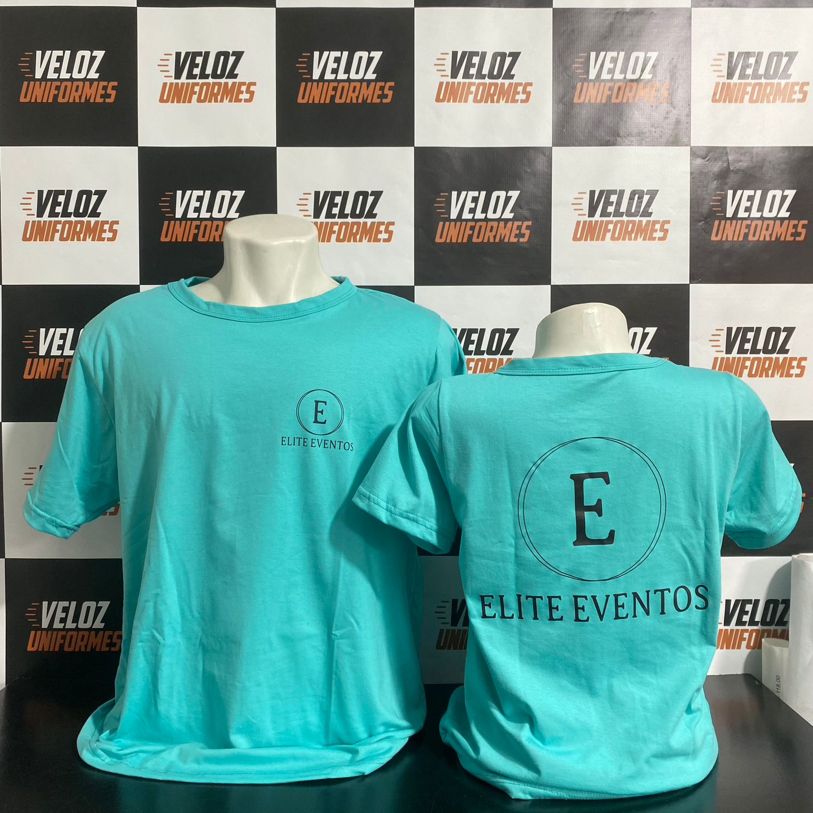 Camiseta Elite Eventos — personalização para evento corporativo