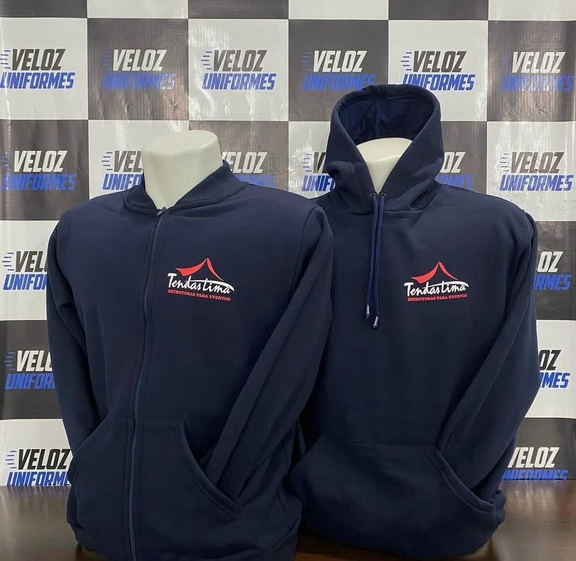 Moletom azul para empresa