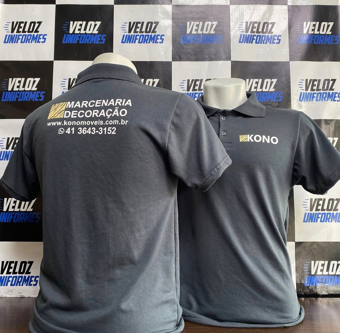 Polo personalizada — marcenaria