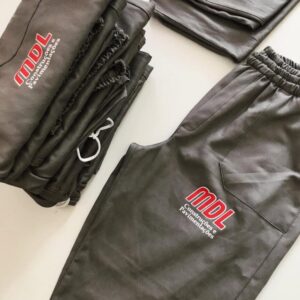 Calça Brim Para Uniforme Cinza Chumbo