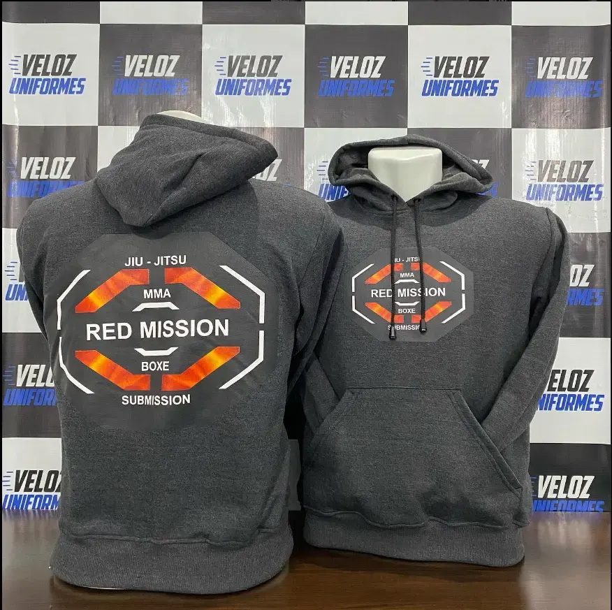 Moletom personalizado produzida pela Veloz Uniformes