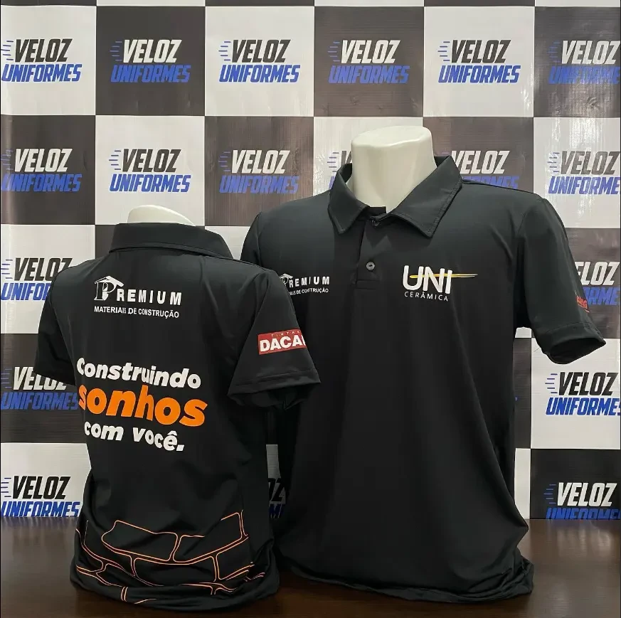 Uniforme personalizado entregue pela Veloz Uniformes